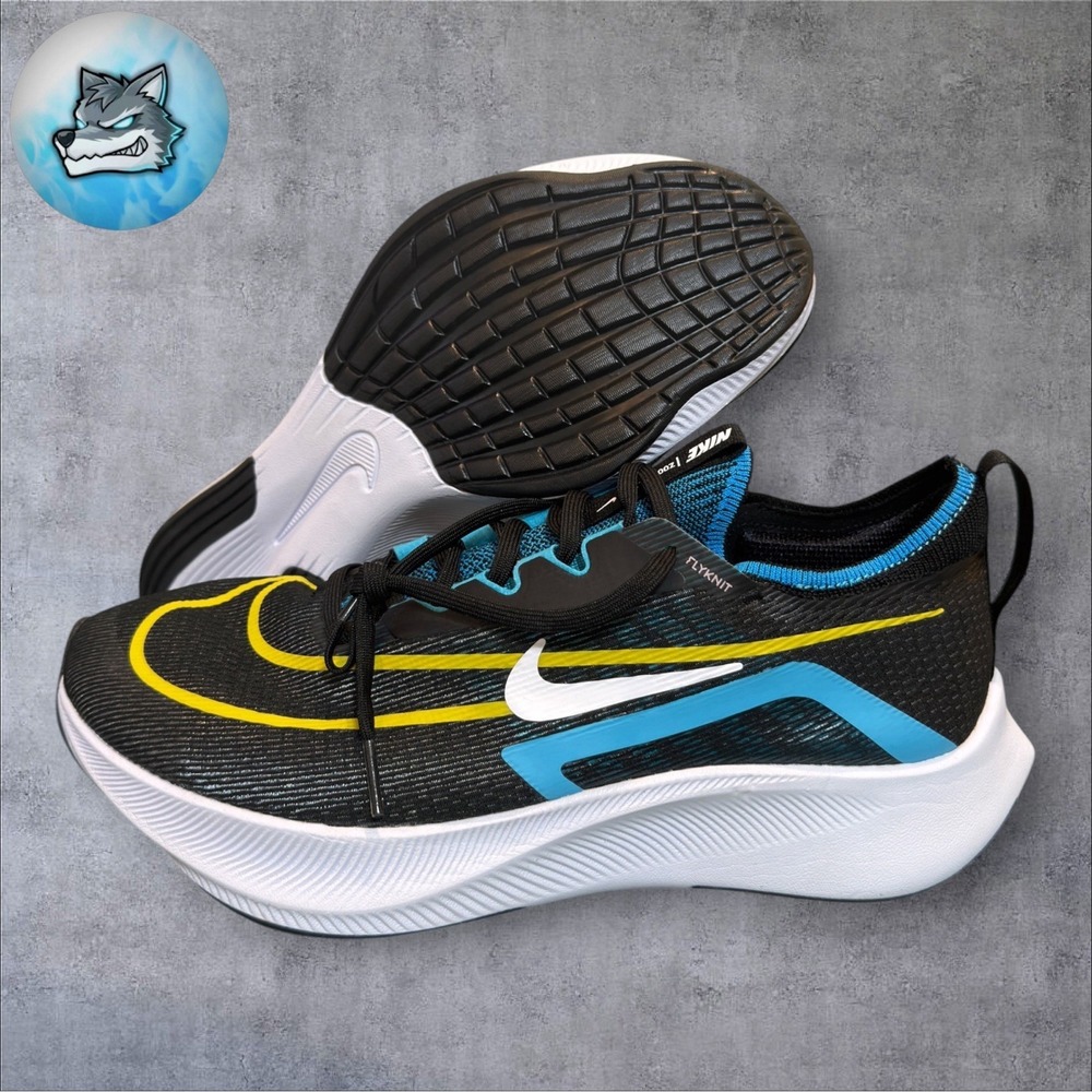 Nike Zoom Fly 4 Running Shoes Black Chlorine Blue Mens 11 CT2392-003 New
